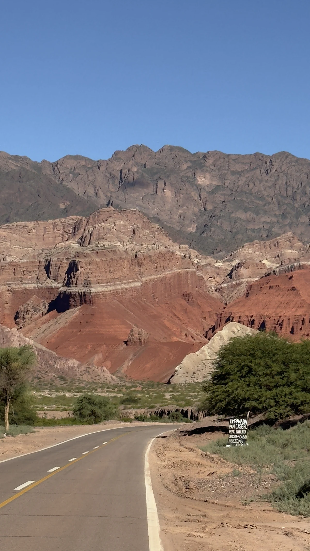 The road through the Quebrada de las Conchas